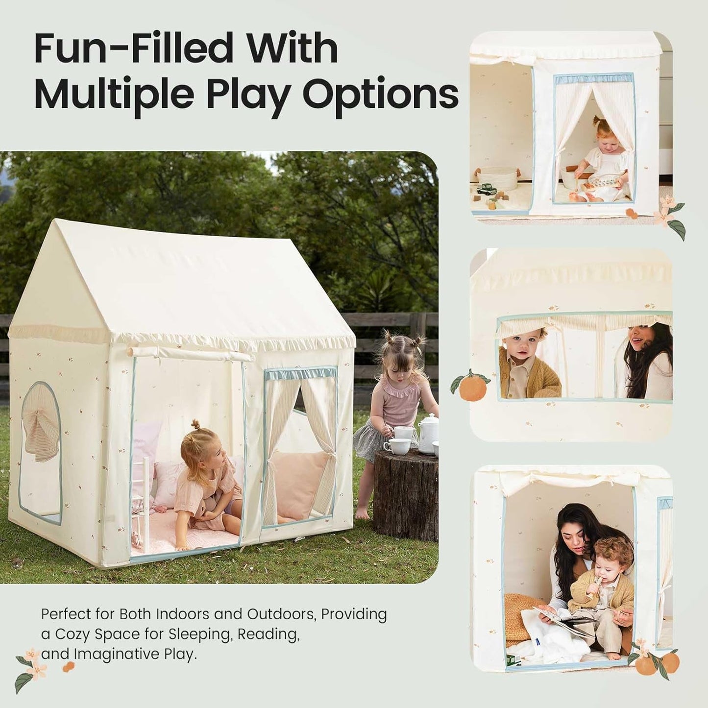 Magical Kids Tent – Indoor Castle Playhouse for Boys & Girls, Sleep & Dream in Style!