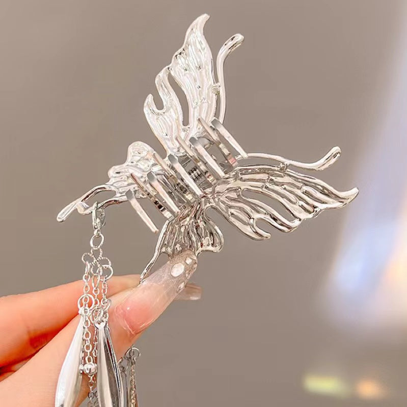 Butterfly Hair Claw with Fringes