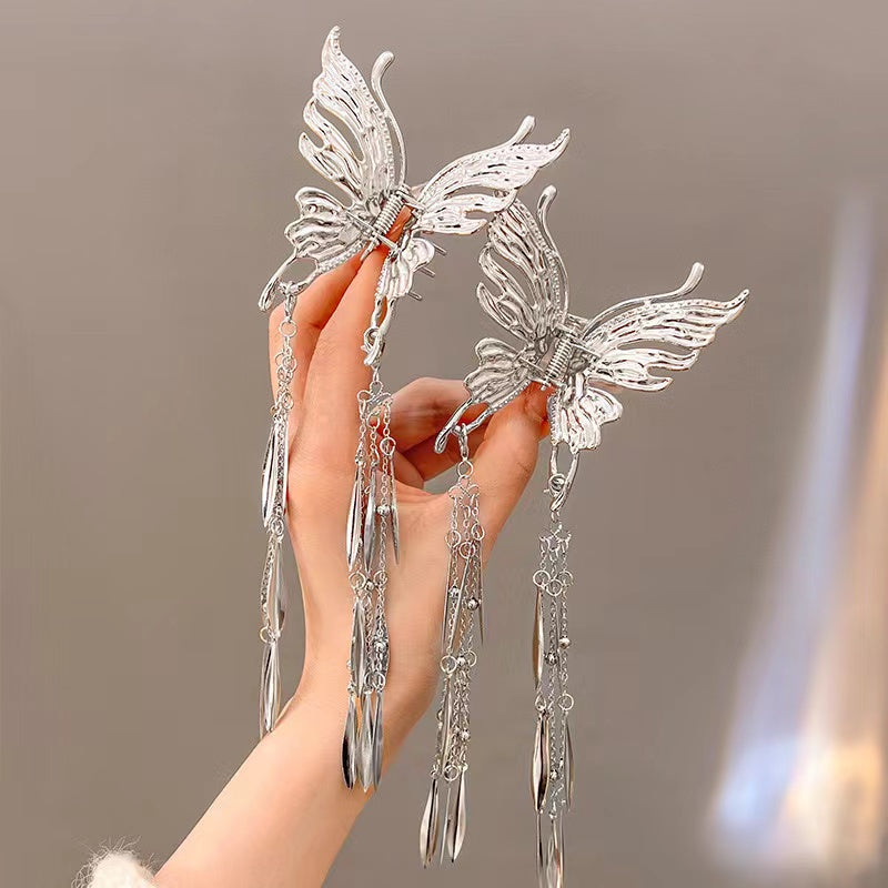 Butterfly Hair Claw with Fringes