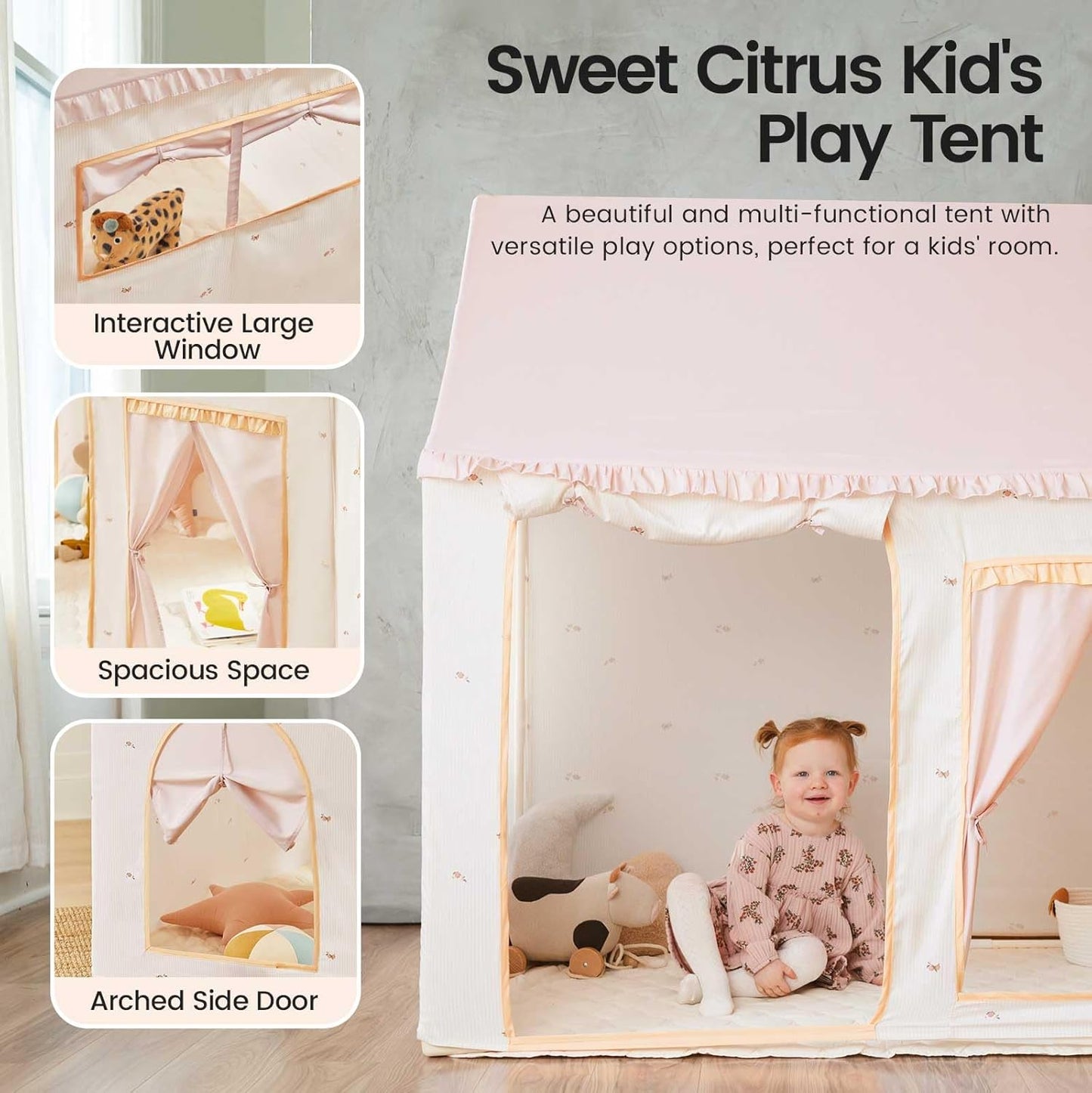Magical Kids Tent – Indoor Castle Playhouse for Boys & Girls, Sleep & Dream in Style!