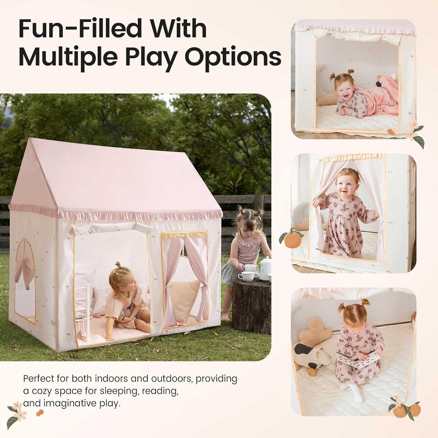 Magical Kids Tent – Indoor Castle Playhouse for Boys & Girls, Sleep & Dream in Style!