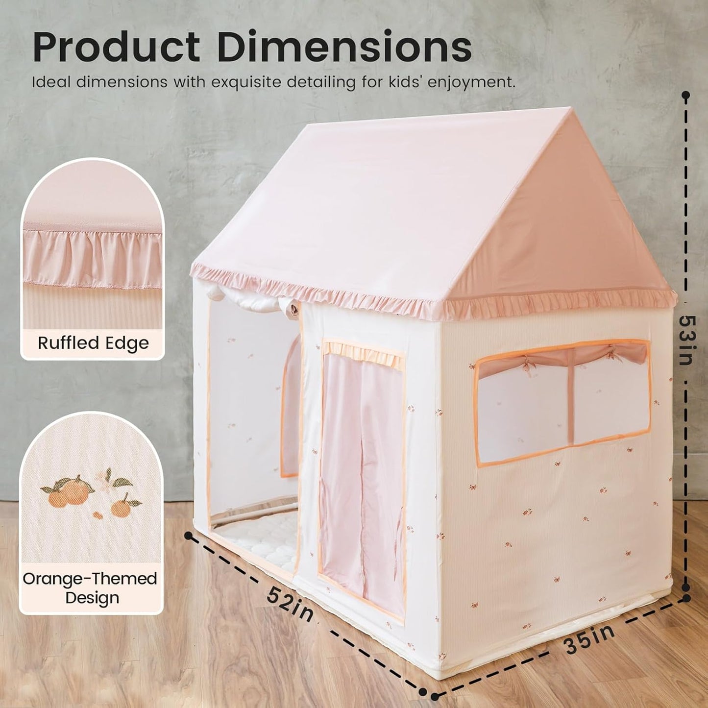 Magical Kids Tent – Indoor Castle Playhouse for Boys & Girls, Sleep & Dream in Style!