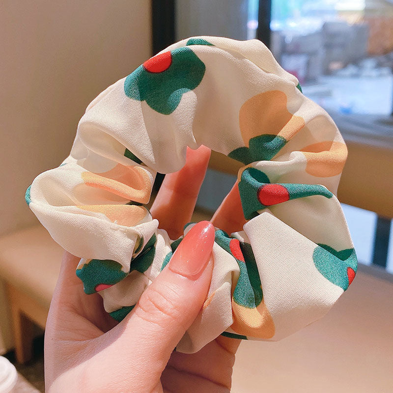 Spring Blue flowers scrunchie