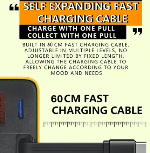 🎁✨3 in 1 Charger Retractable 80W MAX Fast