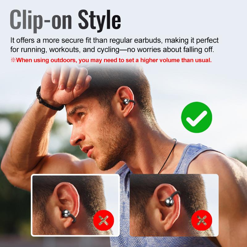 Verdurai - Limited time offer🔥Ear Clip Bluetooth Headphones  with Touch Screen