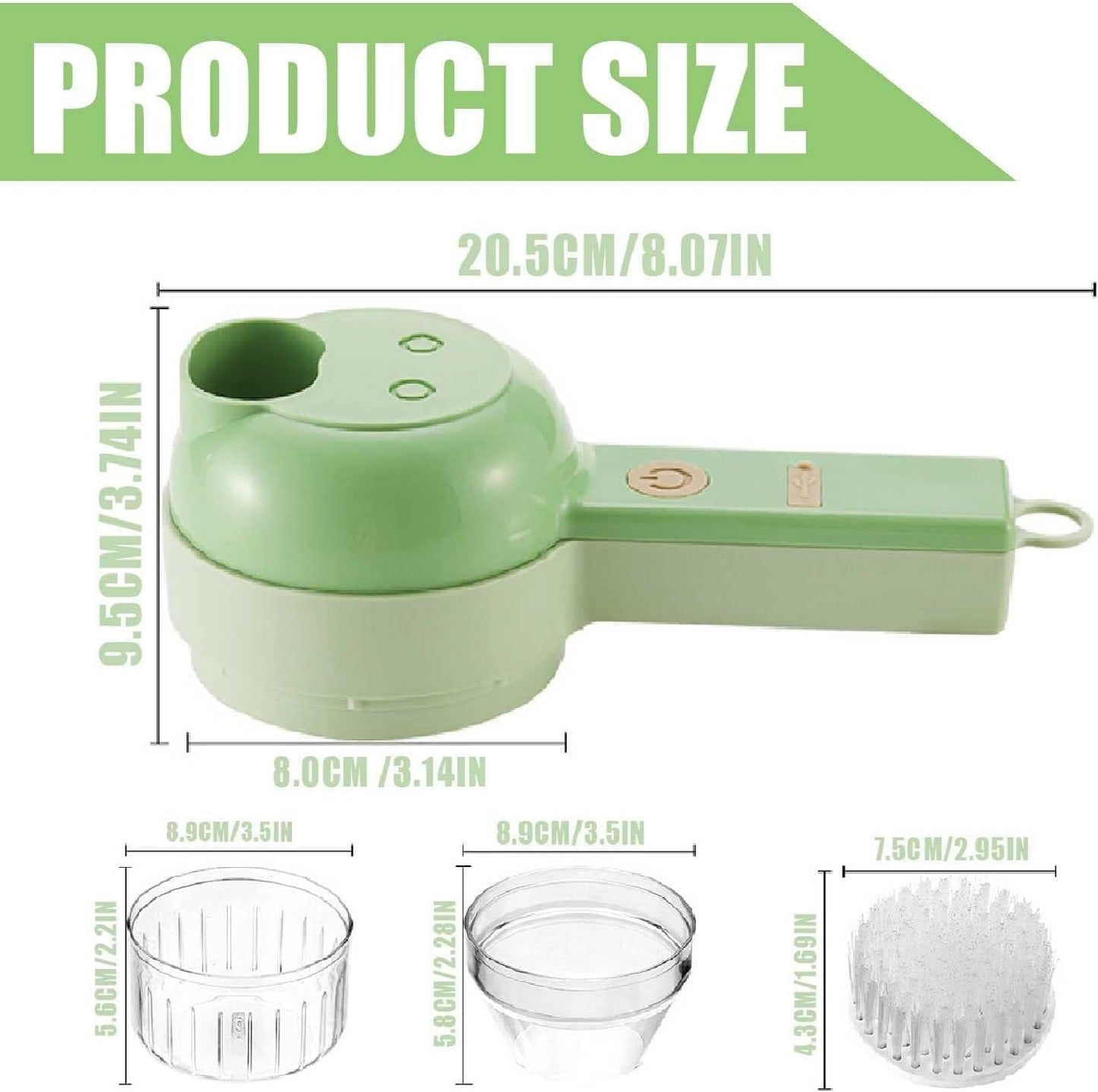 4 in 1 Handheld Electric Vegetable Slicer