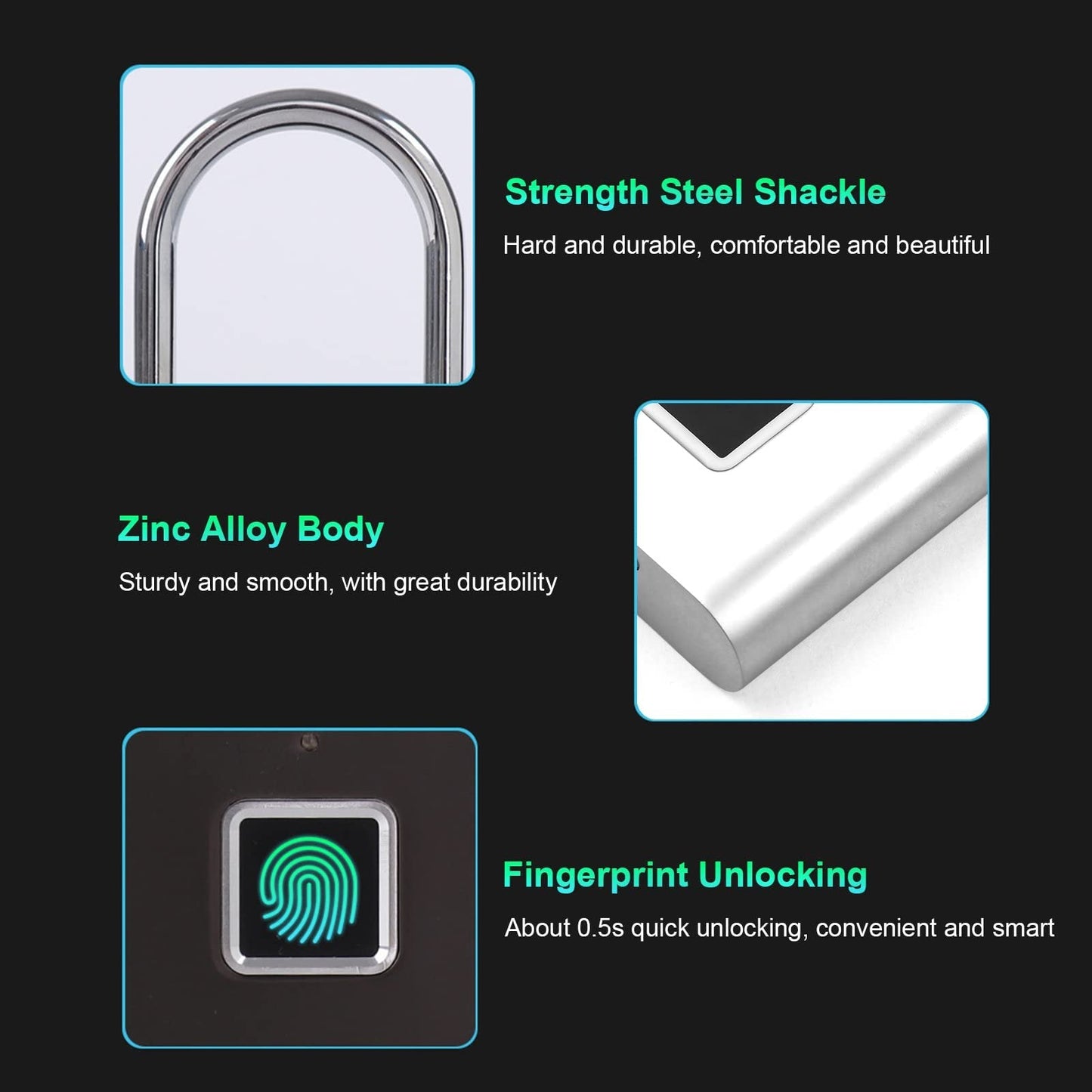 🔒Smart Fingerprint Padlock (Buy 2 Free Shipping!)