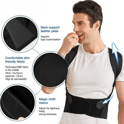 Adjustable Back Posture Belt Office Home Gym Unisex-BUY 2 FREE SHIPPING