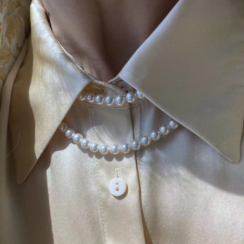 Minimalist Pearl Necklace