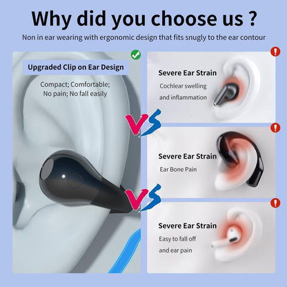 Verdurai - Limited time offer🔥Ear Clip Bluetooth Headphones  with Touch Screen